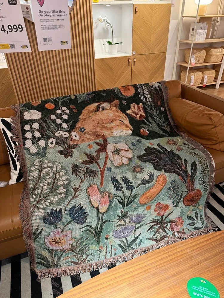Cotton Thread Blanket Cartoon Nap Sofa Cover Child's Room Decor Wall Hanging Tapestry American Country Style Rectangle
Cotton Thread Blanket Cartoon Nap Sofa Cover Child's Room Decor Wall Hanging Tapestry American Country Style Rectangle