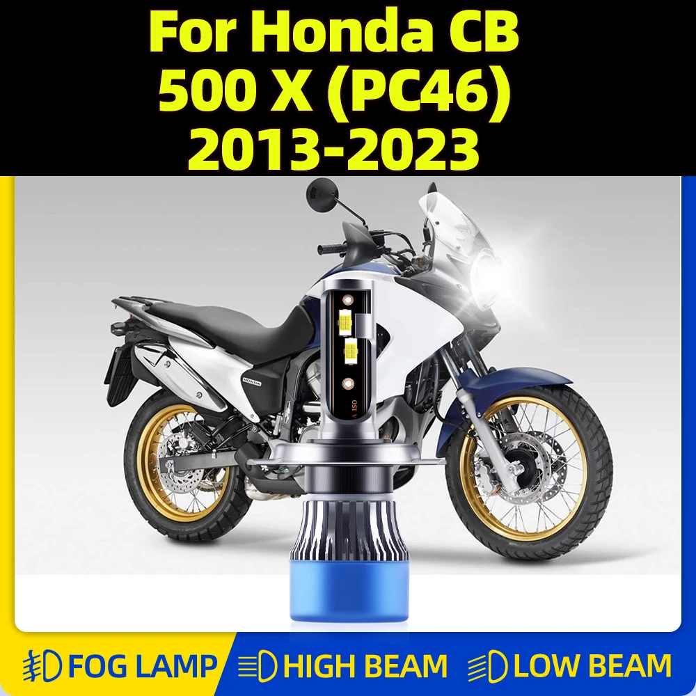 1PC Motorcycle LED Headlamp 10000LM Super Bright Moto Light 12V 6000K For Honda CB 500 X (PC46) 2013-2019 2020 2021 2022 2023
1PC Motorcycle LED Headlamp 10000LM Super Bright Moto Light 12V 6000K For Honda CB 500 X (PC46) 2013-2019 2020 2021 2022 2023