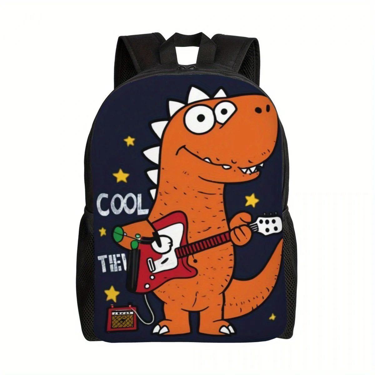 Dinosaur Playing Guitar Backpack Schoolbag, Lightweight Book Bag Laptop Bag, Large Capacity Computer Shoulder Bag
Dinosaur Playing Guitar Backpack Schoolbag, Lightweight Book Bag Laptop Bag, Large Capacity Computer Shoulder Bag