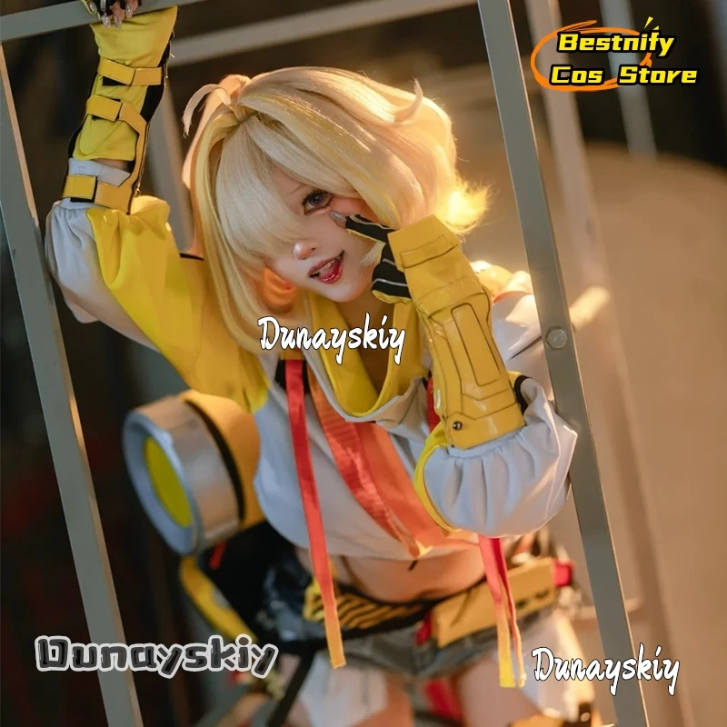 B cos%Elegg Anime Costume Sexy Punk Y2K Fashion Yellow Coat Mini Pants Jirai Kei Suit Wigs Halloween Cosplay GODDESSS Game
B cos%Elegg Anime Costume Sexy Punk Y2K Fashion Yellow Coat Mini Pants Jirai Kei Suit Wigs Halloween Cosplay GODDESSS Game