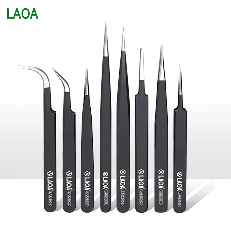 LAOA Высокоточный антистатический пинцет из нержавеющей стали для ремонта мобильных телефонов, зажим из бисера, маленькие вещи, маленький зажим
LAOA Высокоточный антистатический пинцет из нержавеющей стали для ремонта мобильных телефонов, зажим из бисера, маленькие вещи, маленький зажим