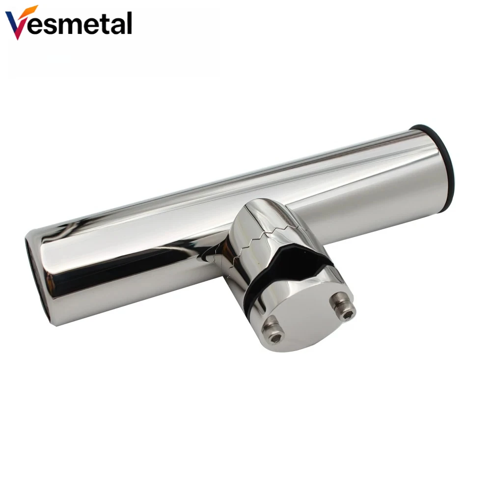 316 Marine Grade Stainless Steel Rod Holder, 360° Rotatable Clamp-on Rail Mount, Adjustable 19-25mm / 22-32mm
316 Marine Grade Stainless Steel Rod Holder, 360° Rotatable Clamp-on Rail Mount, Adjustable 19-25mm / 22-32mm