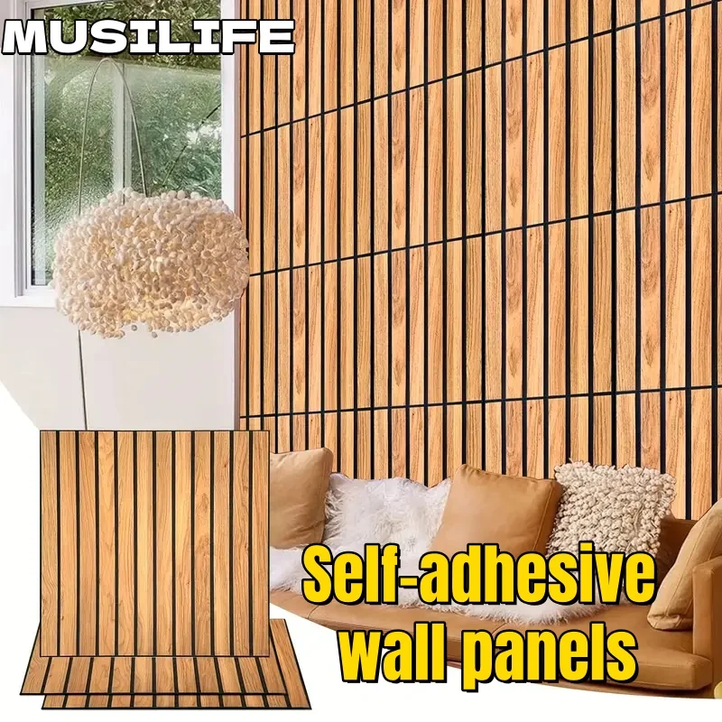 3D Wood Grain Grid Self-Adhesive Wall Sticker Waterproof for Kitchen Living Room Home Decor Peel and Stick Wall Panels Wallpaper
3D Wood Grain Grid Self-Adhesive Wall Sticker Waterproof for Kitchen Living Room Home Decor Peel and Stick Wall Panels Wallpaper