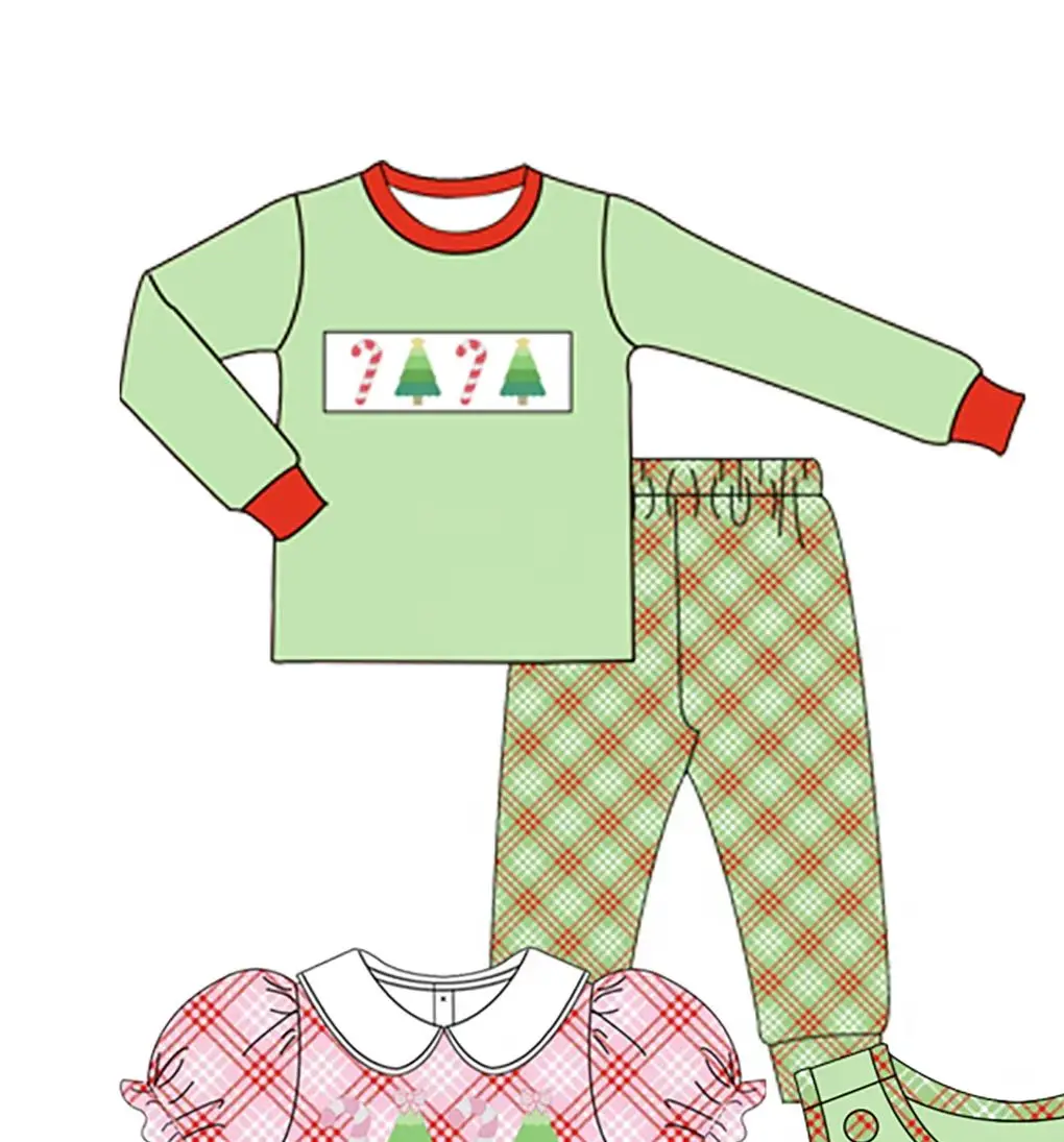 Baby Girl Boy Christmas Tree Candy Cane Clothes Plaid Ruffle Trim Peter Pan Collar Dress Long Short Sleeve Top Pants Outfit
Baby Girl Boy Christmas Tree Candy Cane Clothes Plaid Ruffle Trim Peter Pan Collar Dress Long Short Sleeve Top Pants Outfit