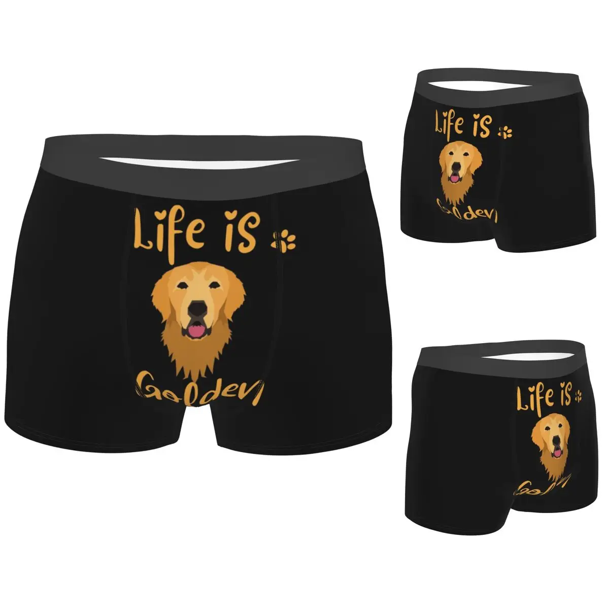 Boxer Underpants Shorts GOLDEN RETRIEVER Quote Panties Men's Breathable Underwear for Homme Man Boyfriend Gift
Boxer Underpants Shorts GOLDEN RETRIEVER Quote Panties Men's Breathable Underwear for Homme Man Boyfriend Gift