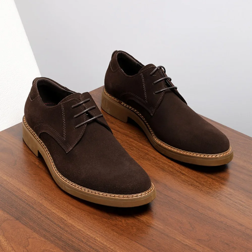 New Summer Men's Retro Derby Dress Shoes Genuine Leather Nubuck Suede Thick Sole Round Toe Business Casual Work Shoes
New Summer Men's Retro Derby Dress Shoes Genuine Leather Nubuck Suede Thick Sole Round Toe Business Casual Work Shoes