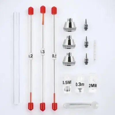 Stainless Steel Airbrush Nozzle Needle Replacement Kit 0.2mm 0.3mm 0.5mm Durable Complete Set for Airbrush for Professionals
Stainless Steel Airbrush Nozzle Needle Replacement Kit 0.2mm 0.3mm 0.5mm Durable Complete Set for Airbrush for Professionals