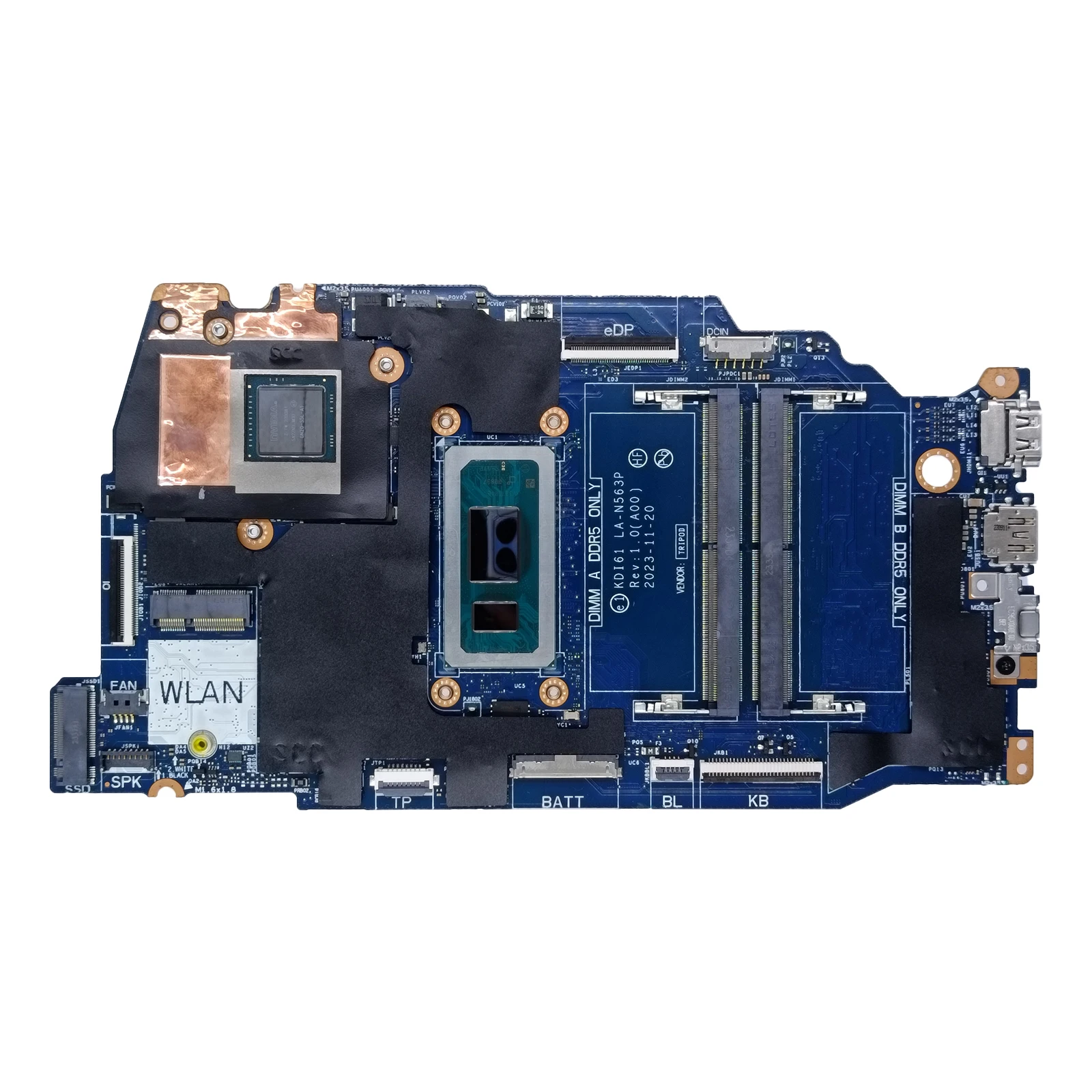 0WPM0F для Dell Inspiron 16 5640, материнская плата для ноутбука SRN7P i5-120U GN20-S5L-A1, 2 ГБ MX570A, материнская плата KDI61 LA-N563P
0WPM0F для Dell Inspiron 16 5640, материнская плата для ноутбука SRN7P i5-120U GN20-S5L-A1, 2 ГБ MX570A, материнская плата KDI61 LA-N563P