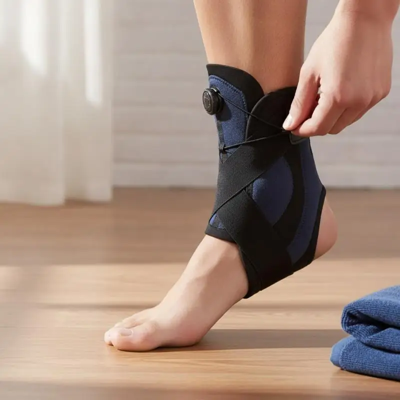 Ankle Pain Relief Support Sleeve Adjustable Rotating Buckle Compression Strap for Post-Injury Recovery Sports
Ankle Pain Relief Support Sleeve Adjustable Rotating Buckle Compression Strap for Post-Injury Recovery Sports