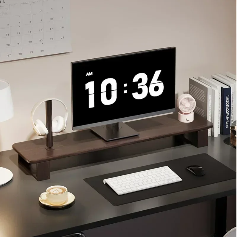 For Simple Walnut Color Computer Monitor Raised Shelf Screen Support Stand Office Laptop Cooling Storage Holders Solid Wood
For Simple Walnut Color Computer Monitor Raised Shelf Screen Support Stand Office Laptop Cooling Storage Holders Solid Wood