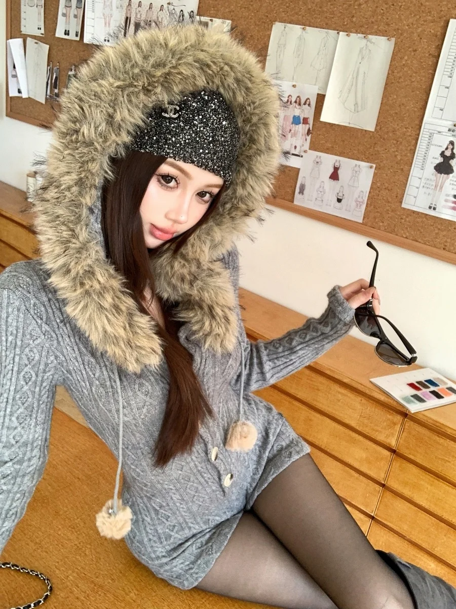 Женский комбинезон для йоги GeZiJun с капюшоном и большим меховым воротником, эластичный, облегающий, модный, мягкий и тонкий, из полиэфирного волокна
Женский комбинезон для йоги GeZiJun с капюшоном и большим меховым воротником, эластичный, облегающий, модный, мягкий и тонкий, из полиэфирного волокна