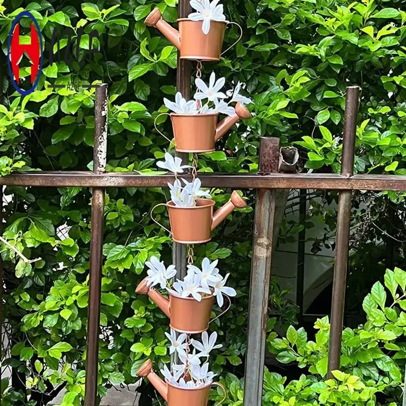 A26F-Metal Rain Chain Hanging Kettle Decorative Rain Collector For Home Garden Gutter Roof Downspout Flower Pot Rain Chain
A26F-Metal Rain Chain Hanging Kettle Decorative Rain Collector For Home Garden Gutter Roof Downspout Flower Pot Rain Chain