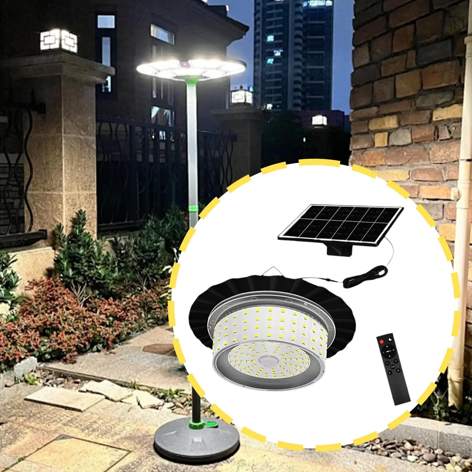 Garden Shed Yard Solar Light 17.5x12cm Solar Panel Versatile IP65 Waterproof with Remote for Balcony Corridor Simple Assembly
Garden Shed Yard Solar Light 17.5x12cm Solar Panel Versatile IP65 Waterproof with Remote for Balcony Corridor Simple Assembly