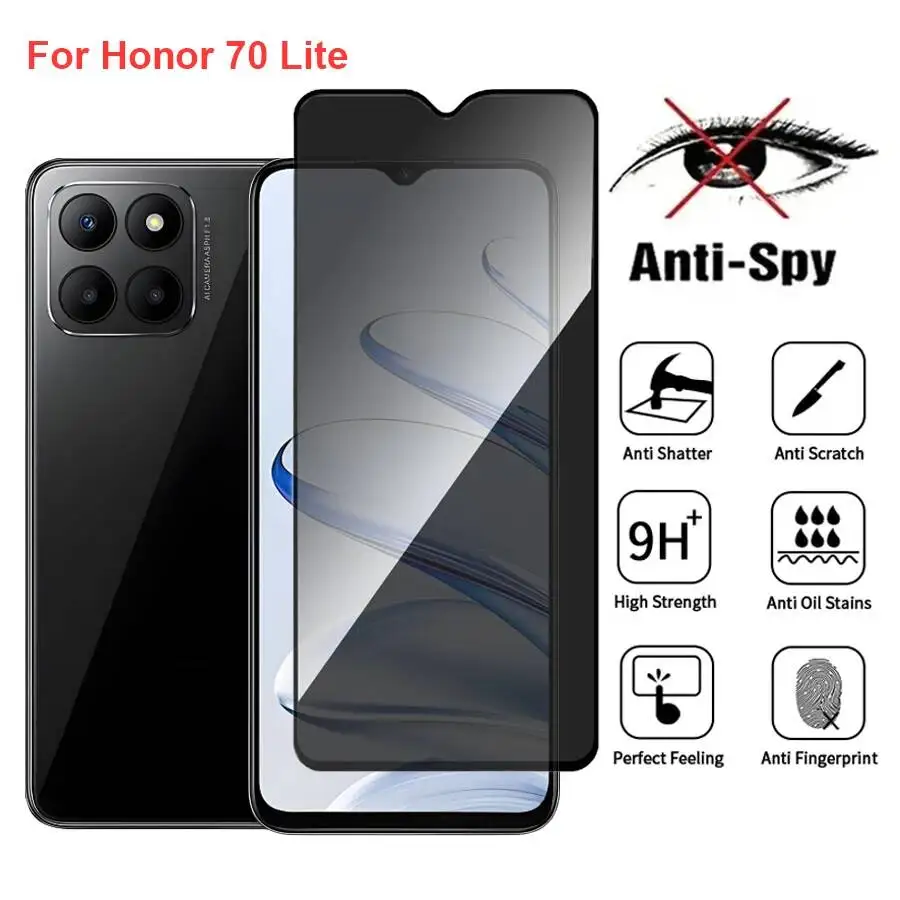 Honor 70 Anti Spy Privacy Tempered Glass Protector Compatible For Honor70 Lite Full Cover Screen Phone Film
Honor 70 Anti Spy Privacy Tempered Glass Protector Compatible For Honor70 Lite Full Cover Screen Phone Film