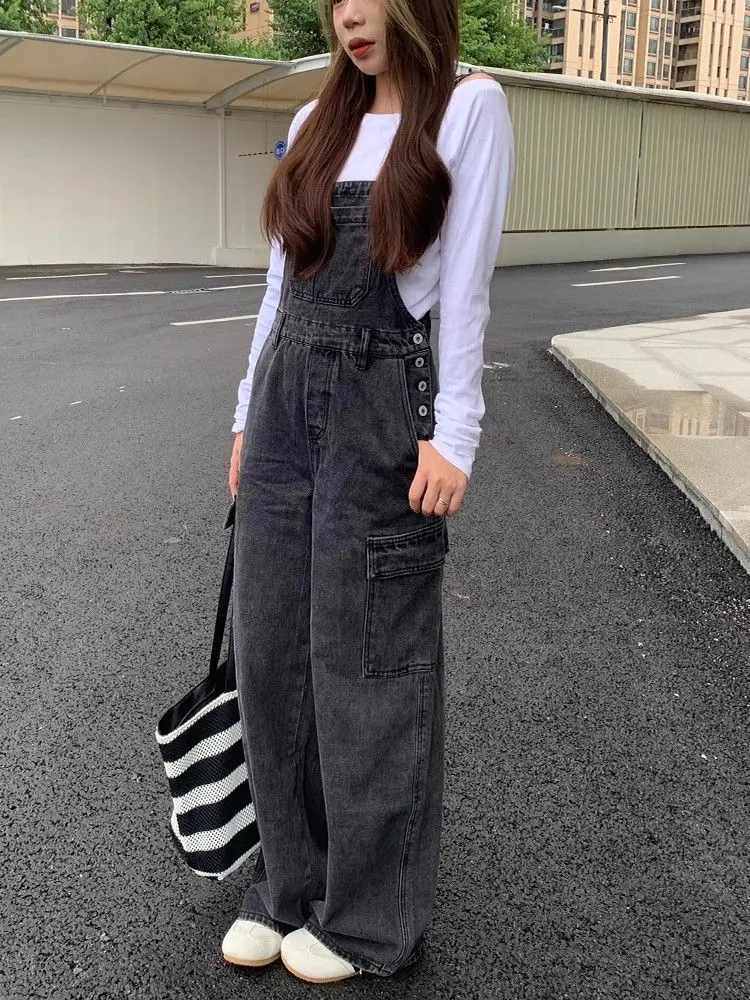 American Retro Workwear Denim Overalls Women Summer New Loose Age-Defying Lazy Spicy Wide Leg Floor-Length Pants
American Retro Workwear Denim Overalls Women Summer New Loose Age-Defying Lazy Spicy Wide Leg Floor-Length Pants