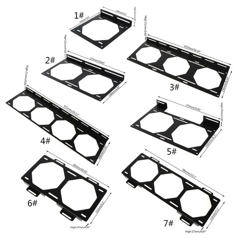 Desktop Case DIY 120 240 360 480 Radiator Water-Cooled External Bracket 12cm 14cm Fan Cooling Conversion Fix Bracket
Desktop Case DIY 120 240 360 480 Radiator Water-Cooled External Bracket 12cm 14cm Fan Cooling Conversion Fix Bracket