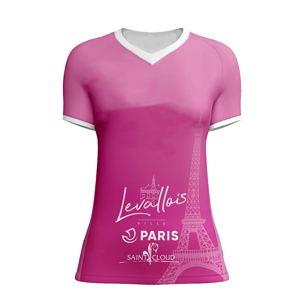 Levallois Volleyball Sportwear 2026 Women's Quick-drying Breathable Short Sleeve Girls T-shirt Germany Volleyball Training Tee
Levallois Volleyball Sportwear 2026 Women's Quick-drying Breathable Short Sleeve Girls T-shirt Germany Volleyball Training Tee