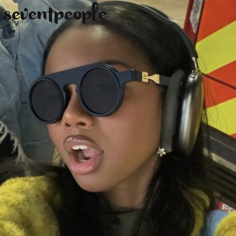Punk Small Frame Round Sunglasses Women Men 2025 Luxury Brand Vintage Metal Sunglass For Male Classic Protection Shades Eyewear
Punk Small Frame Round Sunglasses Women Men 2025 Luxury Brand Vintage Metal Sunglass For Male Classic Protection Shades Eyewear