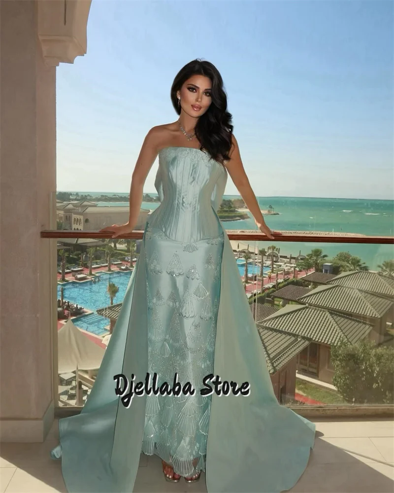 Mila Green Beaded Satin Strapless Evening Dresses 2025 Saudi Arabia Prom Dress Formal Party Dress Customized جديد في الفساتين
Mila Green Beaded Satin Strapless Evening Dresses 2025 Saudi Arabia Prom Dress Formal Party Dress Customized جديد في الفساتين