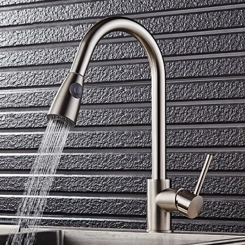 Kitchen Faucet Mixer Pull Out Kitchen Tap Single Handle Single Hole 360 Rotate Copper Chrome/ Nickel/Gold Swivel Sink Mixer Tap
Kitchen Faucet Mixer Pull Out Kitchen Tap Single Handle Single Hole 360 Rotate Copper Chrome/ Nickel/Gold Swivel Sink Mixer Tap