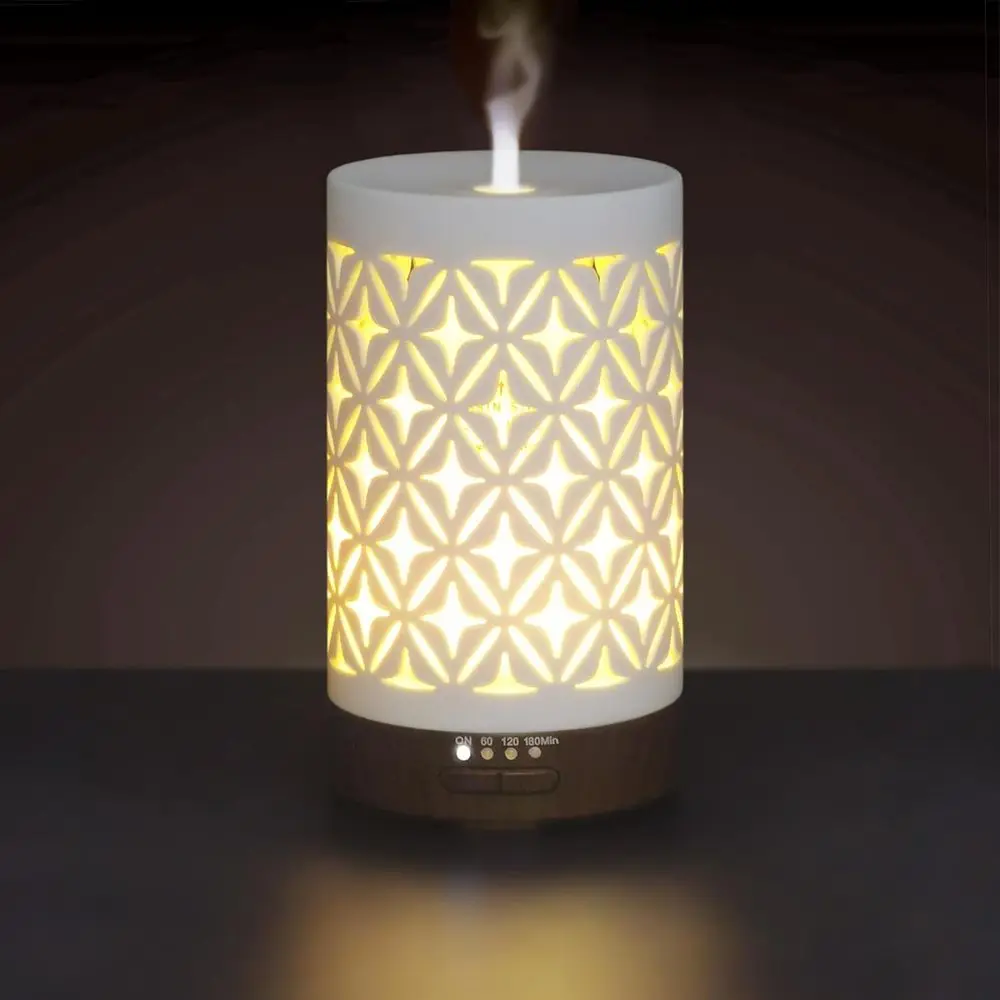 Essential Oil Diffuser with 100ml Capacity, 4 Timers, 7 Night Lights, Auto Shut-off Feature
Essential Oil Diffuser with 100ml Capacity, 4 Timers, 7 Night Lights, Auto Shut-off Feature