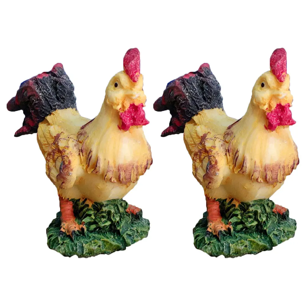 2pcs Rooster Figurines Resin Statue Garden Yard Art Decor Chicken Animal Desktop Lawn Ornament Farm Home Kitchen Decoration Gift
2pcs Rooster Figurines Resin Statue Garden Yard Art Decor Chicken Animal Desktop Lawn Ornament Farm Home Kitchen Decoration Gift