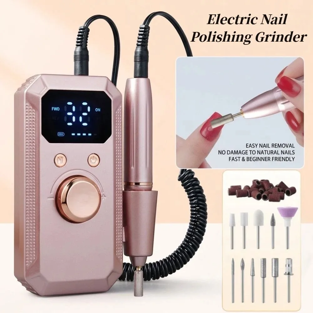 32 Speeds Electric Nail Polishing Grinder Rechargeable LED Display Electric Nail File Multifunctional Portable Nail Grinder
32 Speeds Electric Nail Polishing Grinder Rechargeable LED Display Electric Nail File Multifunctional Portable Nail Grinder