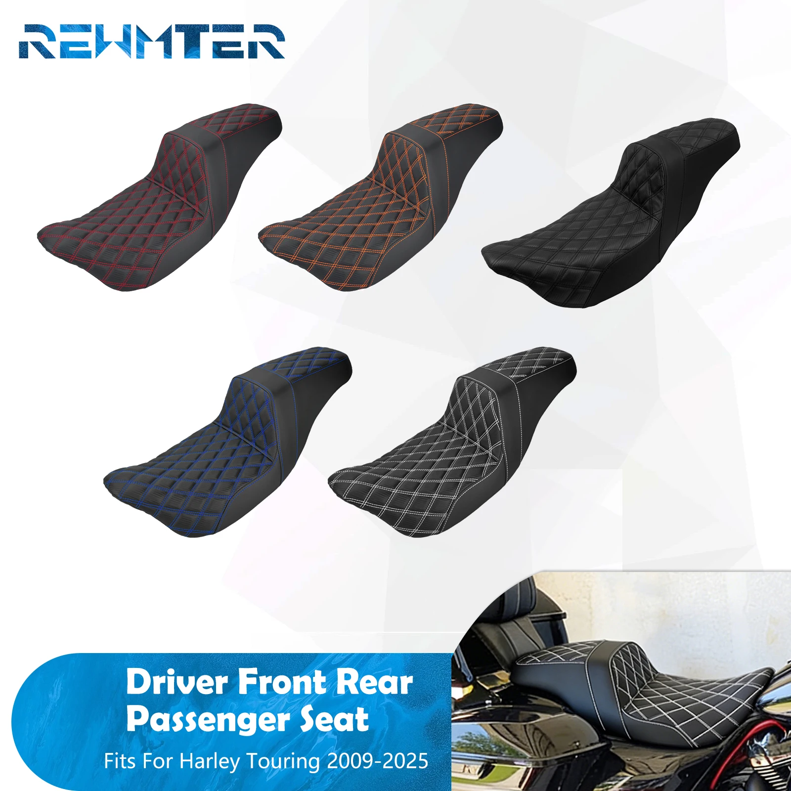 Motorcycle Two Up Seat Driver Passenger Seat Cushions For Harley Touring 2009-2025 Ultra Limited Road King Electra Street Glide
Motorcycle Two Up Seat Driver Passenger Seat Cushions For Harley Touring 2009-2025 Ultra Limited Road King Electra Street Glide