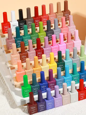 Mxsi 15ml Gel Nail Polish Neon Brown Royal Blue Red Green Pastal Nude Nail Art Varnish Gel Lacquer Top Coat UV Gel Nail Not Set