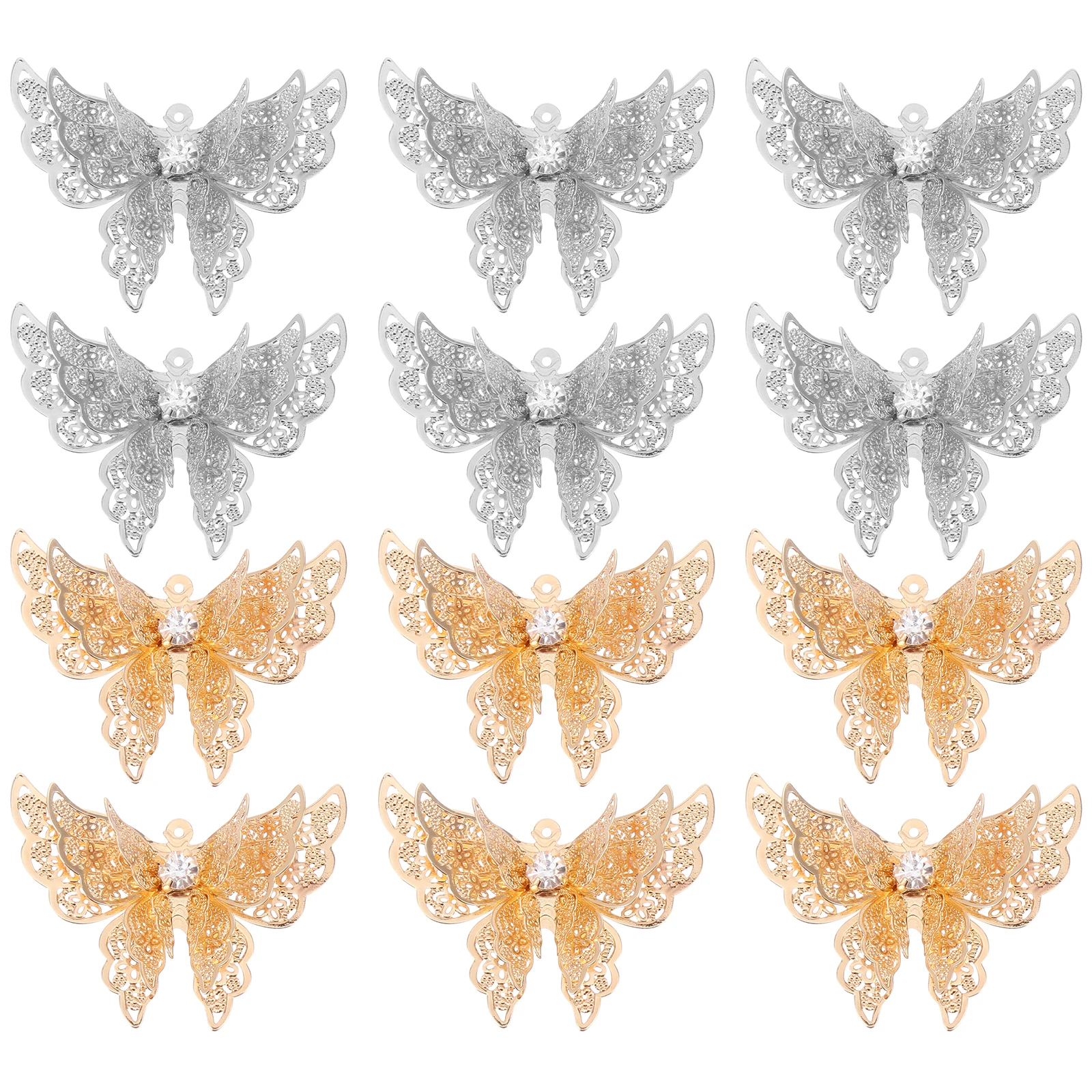 20 Pcs Butterflies Pendant Materials Butterfly Charm Accessories for Bracelet Dangle Keychain Pendant Jewelry Parts
20 Pcs Butterflies Pendant Materials Butterfly Charm Accessories for Bracelet Dangle Keychain Pendant Jewelry Parts