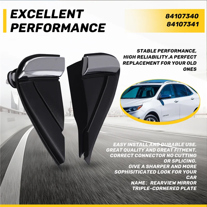 AS57-Rearview Mirror Triple-Cornered Plate For Chevy Explorer Equinox Front Fender Mirror Triangle Trim Plate 84107340 84107341
AS57-Rearview Mirror Triple-Cornered Plate For Chevy Explorer Equinox Front Fender Mirror Triangle Trim Plate 84107340 84107341