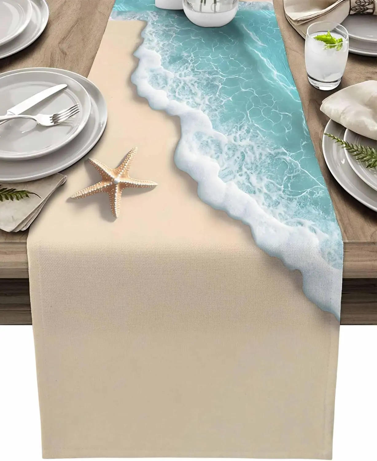Summer Ocean Beach Starfish Linen Table Runner Holiday Party Decor Washable Kitchen Dining Table Runner Dresser Scarf Decor
Summer Ocean Beach Starfish Linen Table Runner Holiday Party Decor Washable Kitchen Dining Table Runner Dresser Scarf Decor