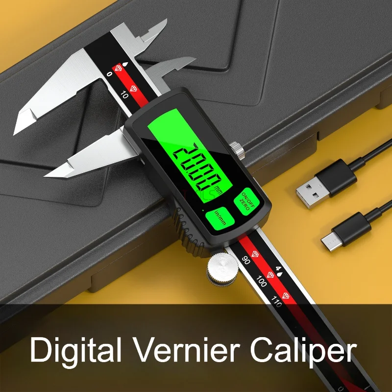 Digital Vernier Caliper Professional Industrial Measuring Tool Waterproof Portable Vernier Caliper Electronic Gauging Tools
Digital Vernier Caliper Professional Industrial Measuring Tool Waterproof Portable Vernier Caliper Electronic Gauging Tools