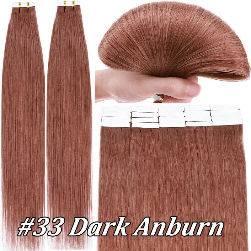 20pcs/pack 100% Human Hair Tape In Extensions 12-26 Inch Straight Hair For Everyday Style Dropshipping Welcome #1B #2
20pcs/pack 100% Human Hair Tape In Extensions 12-26 Inch Straight Hair For Everyday Style Dropshipping Welcome #1B #2