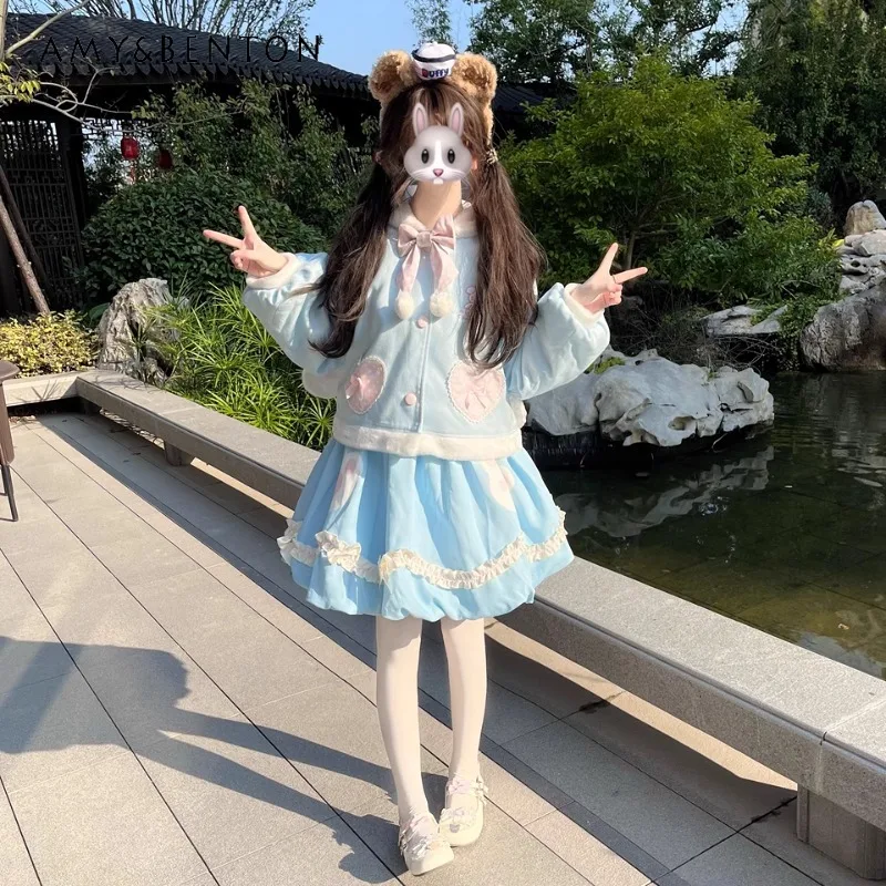 Japanese Original Autumn and Winter Love Bunny Girl Cute Bunny Ear Woolen Multi-color Pocket Lolita Coat For Women
Japanese Original Autumn and Winter Love Bunny Girl Cute Bunny Ear Woolen Multi-color Pocket Lolita Coat For Women