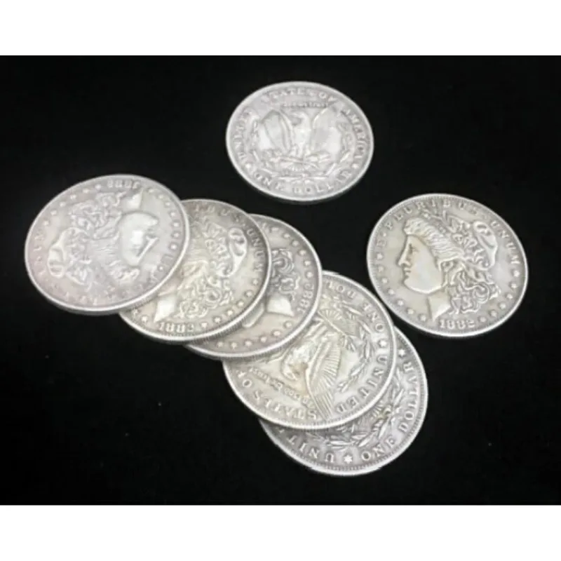 5pcs/lot Copper Morgan Dollar (3.8cm Dia) Magic Tricks Coin Props Accessories Appearing/Disappearing Illusion High Quality
5pcs/lot Copper Morgan Dollar (3.8cm Dia) Magic Tricks Coin Props Accessories Appearing/Disappearing Illusion High Quality