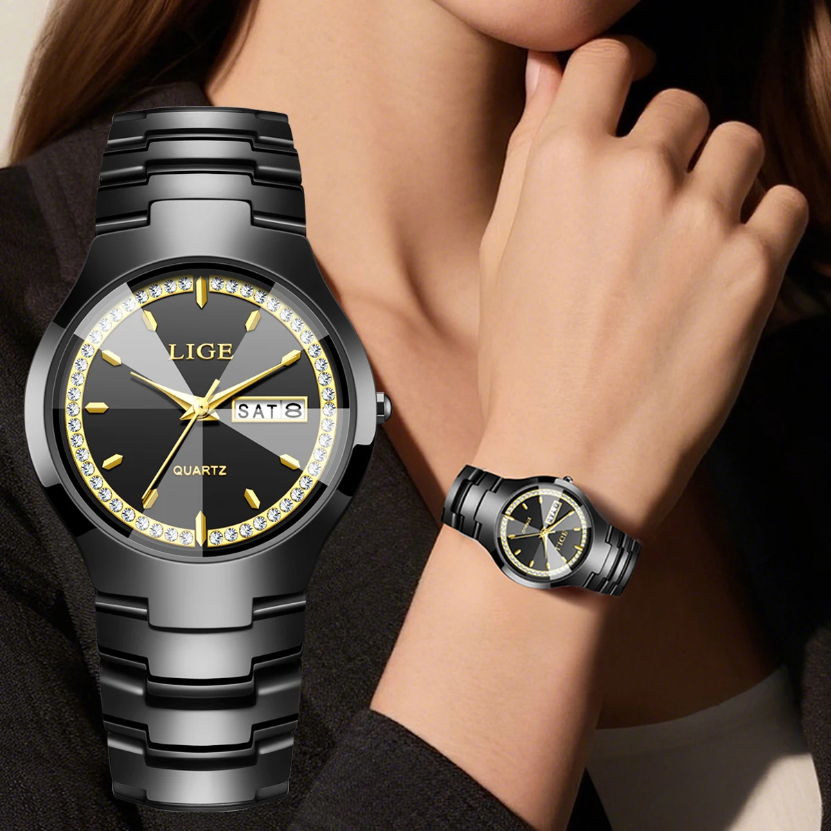 Женские элегантные ультратонкие наручные часы LIGE с кварцевым механизмом, в скандинавском простом стиле, модный браслет из нержавеющей стали, ремешок Relógio
Женские элегантные ультратонкие наручные часы LIGE с кварцевым механизмом, в скандинавском простом стиле, модный браслет из нержавеющей стали, ремешок Relógio