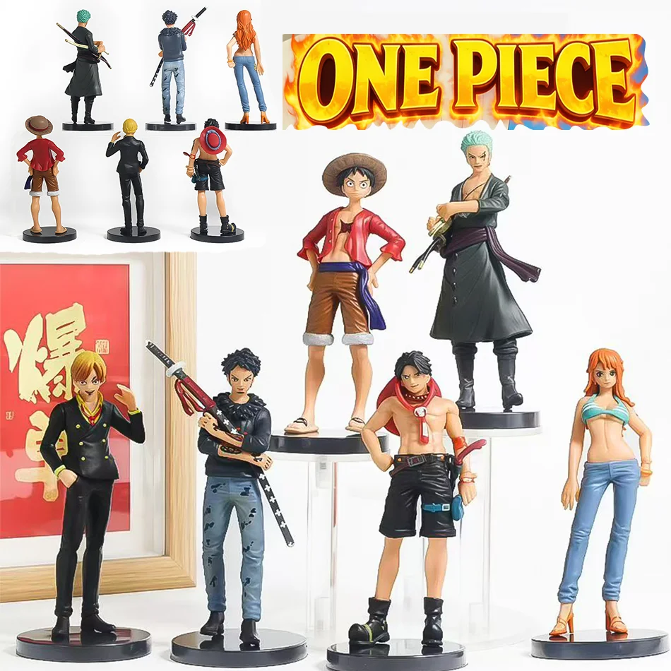 Anime 6pcs One Piece Figures Luffy Ace Solon Mei Sanji Action Model Pvc Desktop Statue Ornament Collection desktop Toys Gifts
Anime 6pcs One Piece Figures Luffy Ace Solon Mei Sanji Action Model Pvc Desktop Statue Ornament Collection desktop Toys Gifts