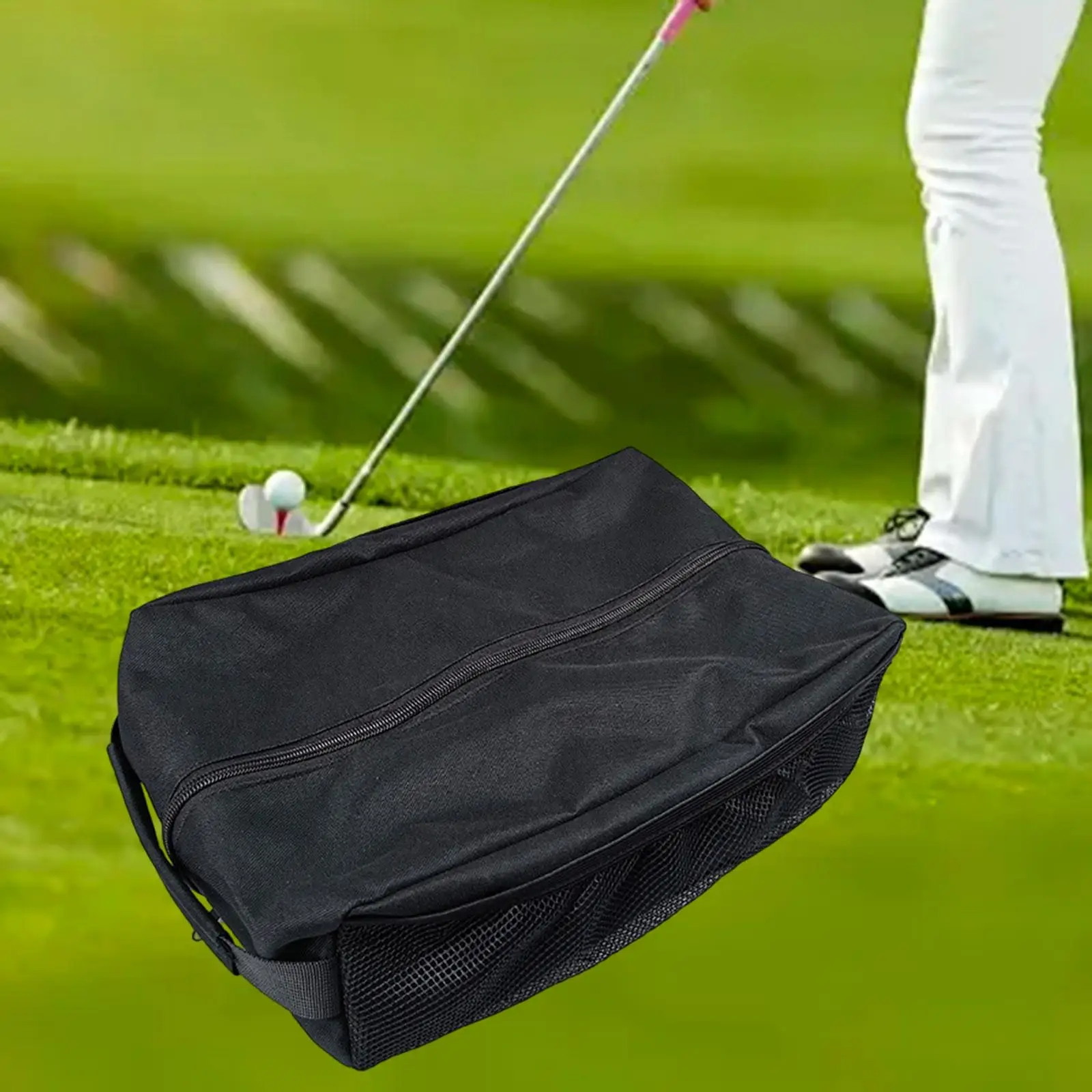 Travel Golf Shoe Bag Zippered Shoe Carrier Bag Handbag Golf Accessories with Mesh Side Portable Pouch for Running Gym Adults
Travel Golf Shoe Bag Zippered Shoe Carrier Bag Handbag Golf Accessories with Mesh Side Portable Pouch for Running Gym Adults