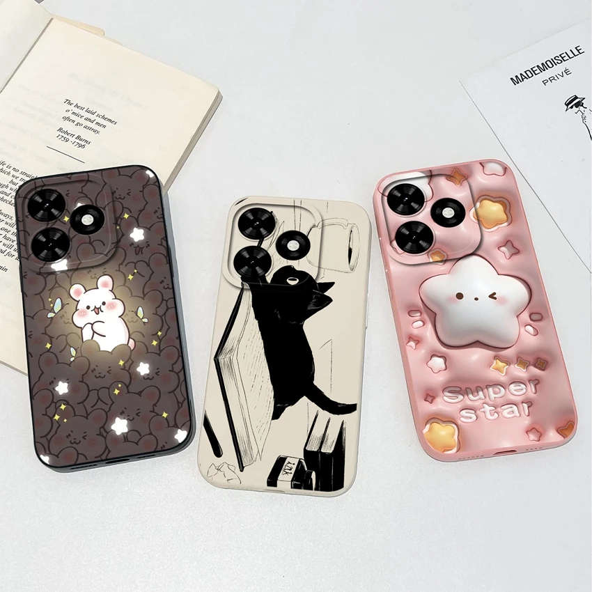 Case For Tecno Pop10C Pop 10C Cute Star Patterns Phone Cover Soft Slim Liquid Silicone Newly Upgraded Scratch Resistance Housing
Case For Tecno Pop10C Pop 10C Cute Star Patterns Phone Cover Soft Slim Liquid Silicone Newly Upgraded Scratch Resistance Housing