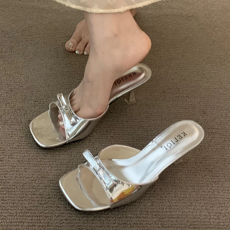 Women High Heels Bow Slippers Elegant Woman Sandals Open Toe Shoes Dress Casual Pumps Comfort Slides New Pumps Mujer De Slides
Women High Heels Bow Slippers Elegant Woman Sandals Open Toe Shoes Dress Casual Pumps Comfort Slides New Pumps Mujer De Slides