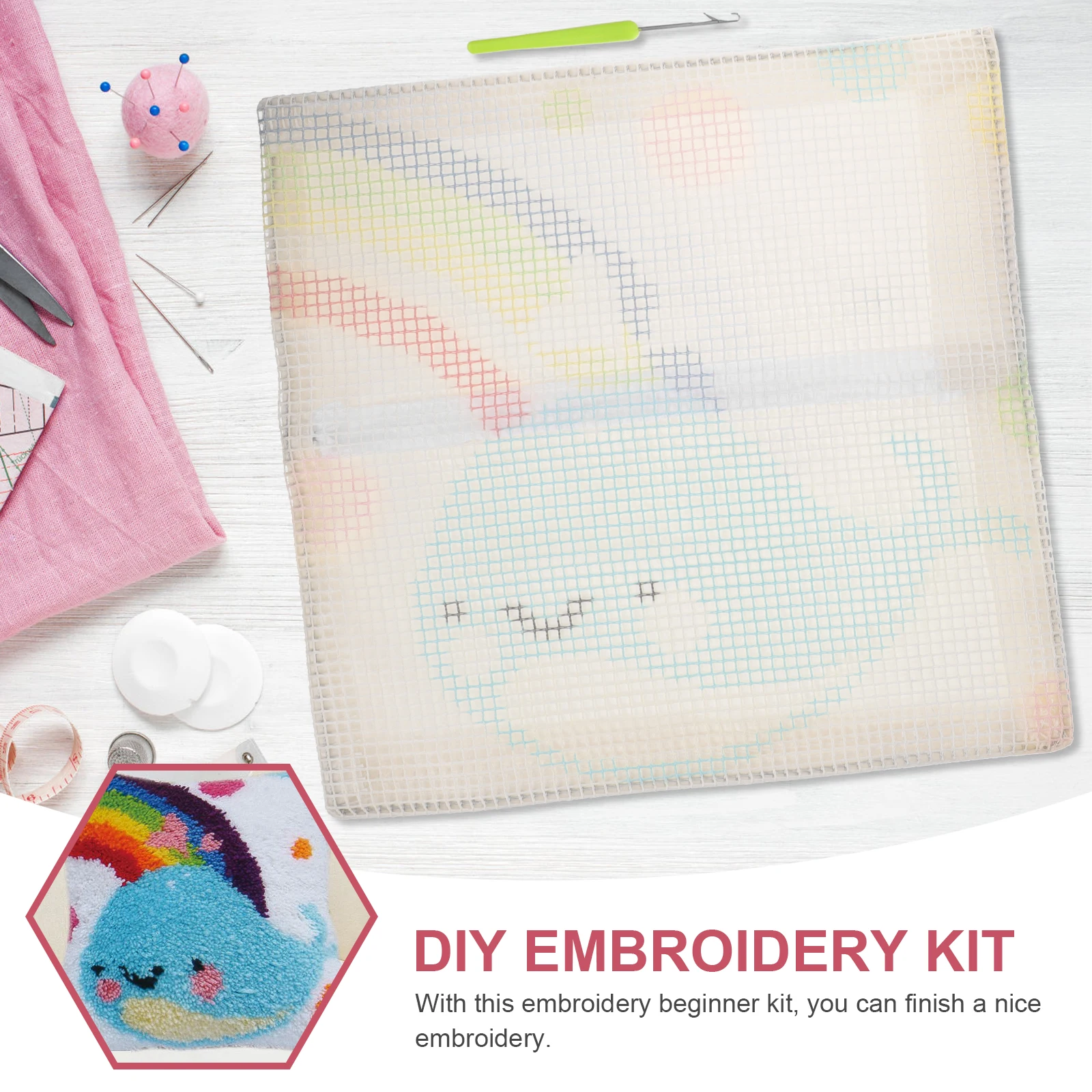 1 set Cross Stitch Pillow Embroidery Kits 40x40 Printed Mesh DIY Material Cartoon Design Latch Hook Cushion Crochet Floss
1 set Cross Stitch Pillow Embroidery Kits 40x40 Printed Mesh DIY Material Cartoon Design Latch Hook Cushion Crochet Floss