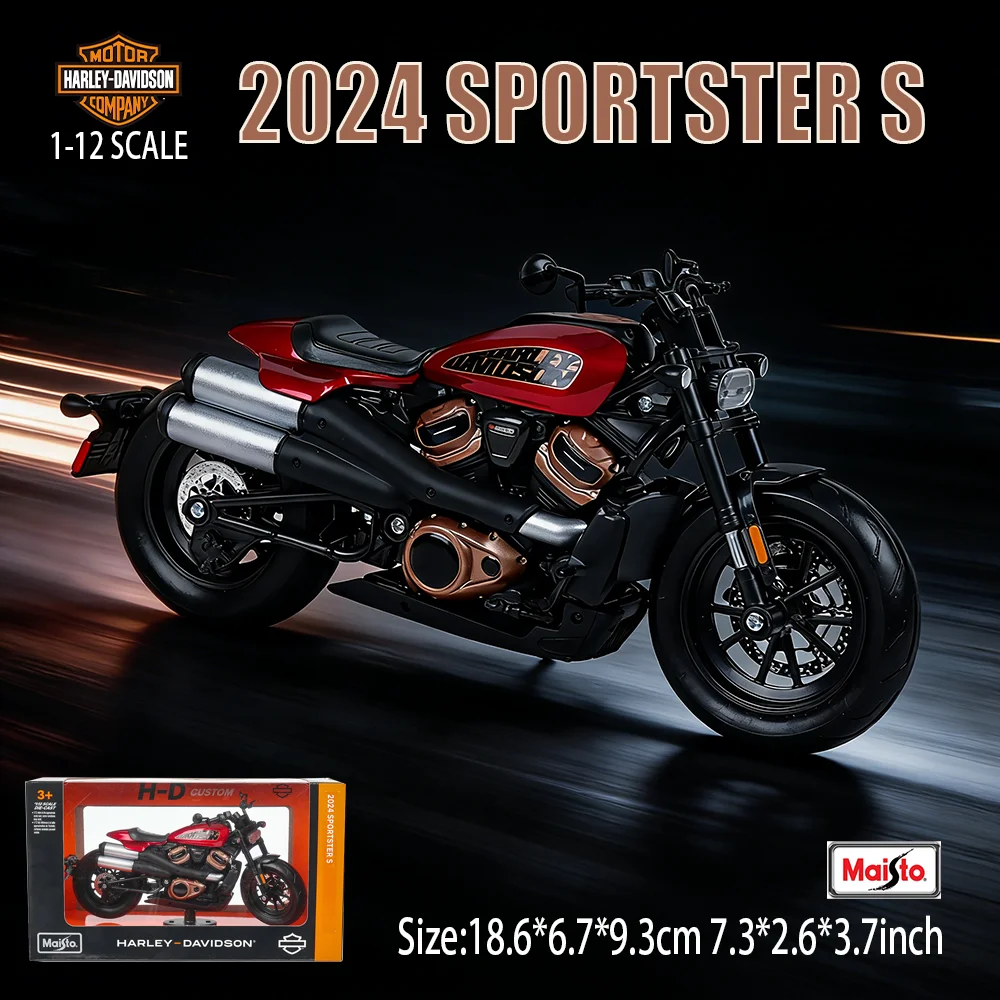 Maisto 1:12 Harley Davidson 2024 SPORTSTER S, специальная классическая статическая литая модель мотоцикла, Коллекционная игрушка в подарок
Maisto 1:12 Harley Davidson 2024 SPORTSTER S, специальная классическая статическая литая модель мотоцикла, Коллекционная игрушка в подарок
