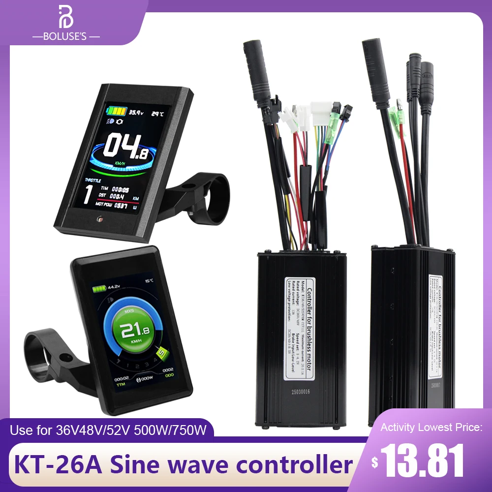 36V48V52V 500W750W Контроллер eBike KT-26A Бесщеточный контроллер, Контроллер KT подходит только для дисплея серии KT.
36V48V52V 500W750W Контроллер eBike KT-26A Бесщеточный контроллер, Контроллер KT подходит только для дисплея серии KT.