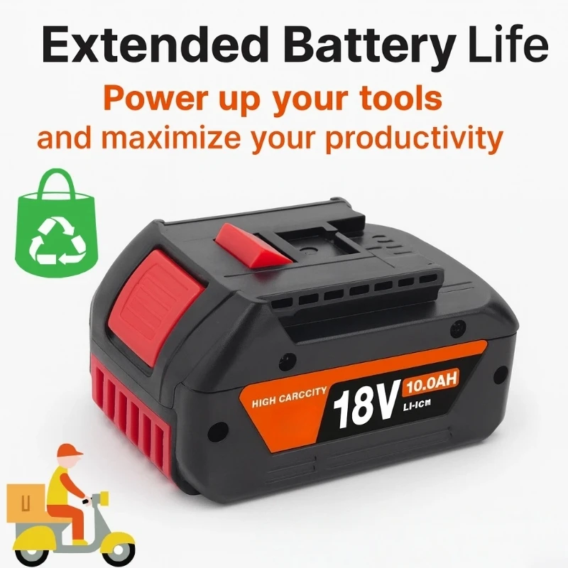 Original 18V Rechargeable Lithium-ion Battery, Suitable For Bosch, Dewalt And Other Radio Drills/wrenches/screwdrivers
Original 18V Rechargeable Lithium-ion Battery, Suitable For Bosch, Dewalt And Other Radio Drills/wrenches/screwdrivers