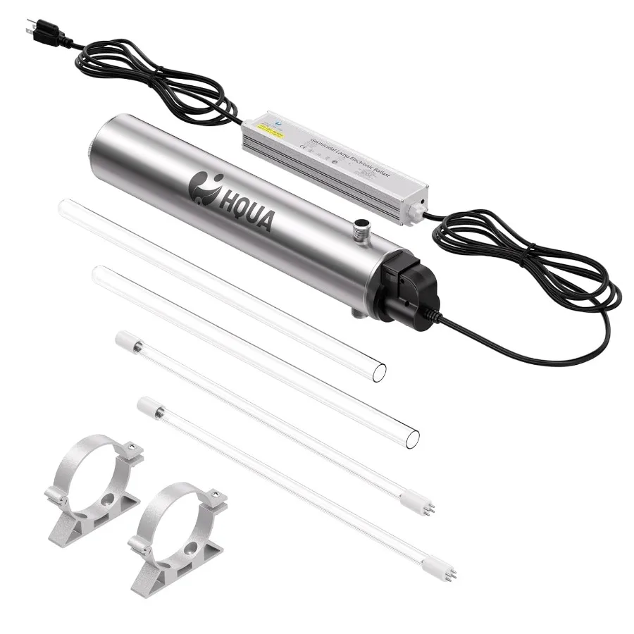 Ultraviolet Water Purifier Filter for Whole House 12GPM 120V with Extra UV Lamp and Quartz Sleeve White
Ultraviolet Water Purifier Filter for Whole House 12GPM 120V with Extra UV Lamp and Quartz Sleeve White