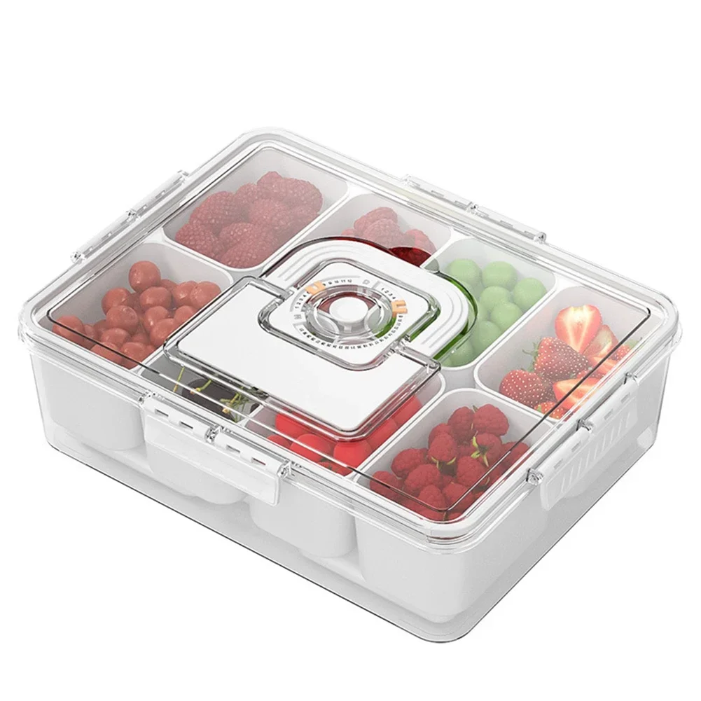 Многофункциональный охлажденный поднос для закусок с ручкой и упаковкой льда для свежих фруктов и овощей, идеально подходящий для пикника и использования на открытом воздухе
Многофункциональный охлажденный поднос для закусок с ручкой и упаковкой льда для свежих фруктов и овощей, идеально подходящий для пикника и использования на открытом воздухе