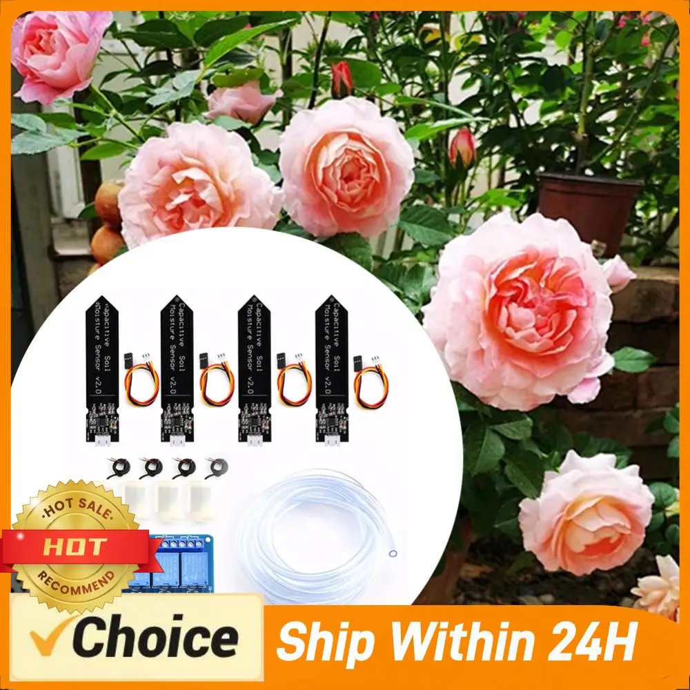 Automatic Irrigation DIY Kit Self Watering System with Capacitive Soil Moisture Sensor for Garden Plant Flower Potted
Automatic Irrigation DIY Kit Self Watering System with Capacitive Soil Moisture Sensor for Garden Plant Flower Potted