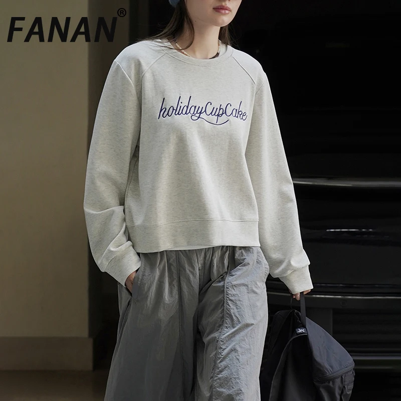 FANAN, пуловер с вышивкой в корейском стиле, женский свитшот с длинными рукавами, повседневные свободные топы, модная одежда, новинка осени 2023 г.
FANAN, пуловер с вышивкой в корейском стиле, женский свитшот с длинными рукавами, повседневные свободные топы, модная одежда, новинка осени 2023 г.