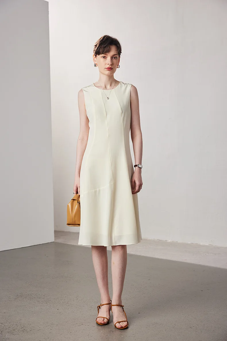 23Momme Heavy Silk 100% Elegant Women Dress Soild Sleeveless Tank Dress For Summer Slim Luxury Midi Dress O Neck Casual Dresses
23Momme Heavy Silk 100% Elegant Women Dress Soild Sleeveless Tank Dress For Summer Slim Luxury Midi Dress O Neck Casual Dresses